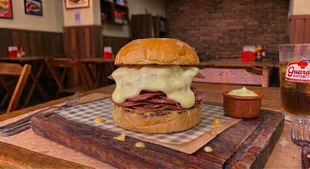 Foto ilustrativa de Salame com Queijo Lanche — imagem provisória, será substituída pela foto real do prato